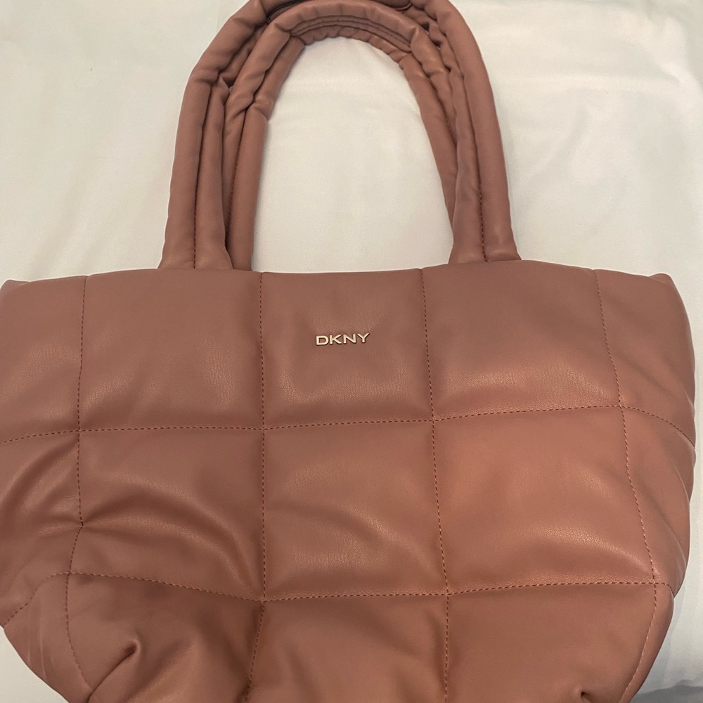 Quilted Nude Donna Karen purse